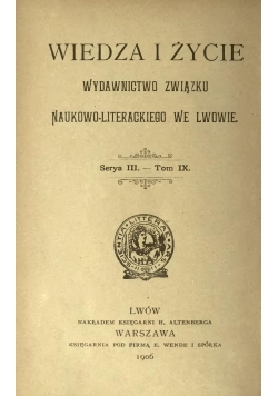 Wiedza i Zycie 1906