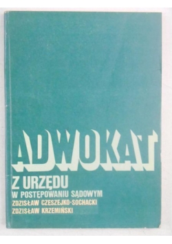 Adwokat z urzędu w postępowaniu sądowym