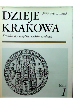Dzieje Krakowa Kraków do schyłku wieków średnich tom 1