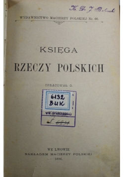 Księga rzeczy polskich 1896 r.