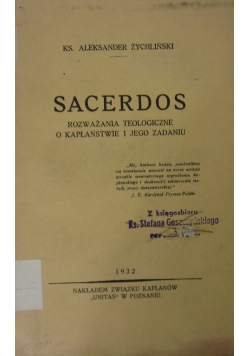 Sacerdos ,1932r.