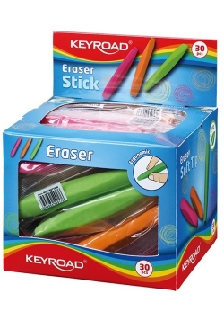 Gumka uniwersalna KEYROAD Stick Display 30 sztuk