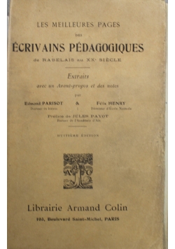 Les Meilleures pages des ecrivains pedagogiques 1932 r.
