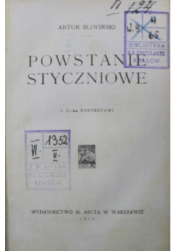Powstanie styczniowe 1919 r.