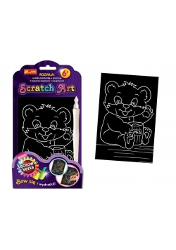 Scratch Art. Tęczowa seria - Miś