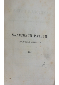 Sanctorum Patrum nr VII, 1869 r.