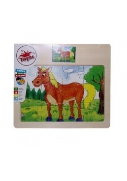 Puzzle drewniane Koń