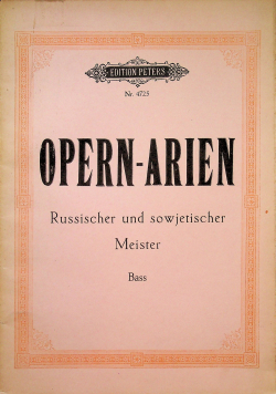 Opern arien Russuscher und sowjetischer Meister