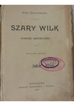 Szary wilk, 1896r.