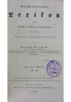 Deutsch=Lateinisches Leriton, 1844r.