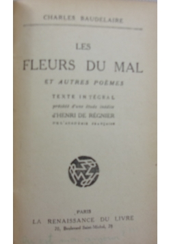 Les Fleurs du Mal, 1950 r.