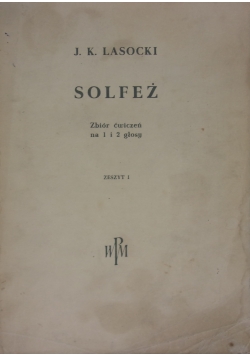 Solfeż, zeszyt 1