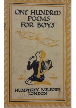 One Hundred Poems for Boys, 1933 r.