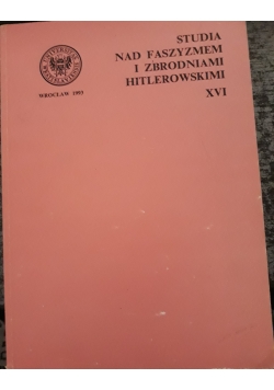 Studia nad faszyzmem i zbrodniami hitlerowskimi XVI