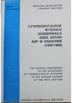 Czterdziestolecie wydziału konserwacji dzieł sztuki ASP w Krakowie