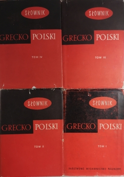 Słownik Grecko - Polski, Tom I do IV