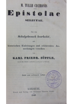 Epistolae ,1849r.