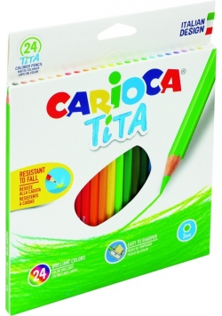 Kredki ołówkowe Carioca Tita 24 kolory