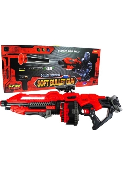 Pistolet Gigant 80cm na strzałki 20 naboi Karabin
