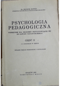 Psychologia pedagogiczna 1938 r