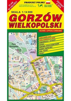Gorzów Wielkopolski 1:14 000 plan miasta PIĘTKA