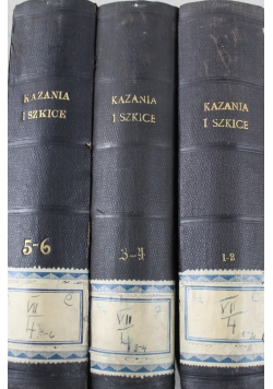 Kazania i szkice Księży Towarzystwa Jezusowego 6 tomów 1898 r.