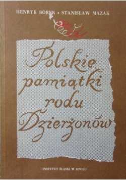 Polskie pamiątki rodu dzierżonw