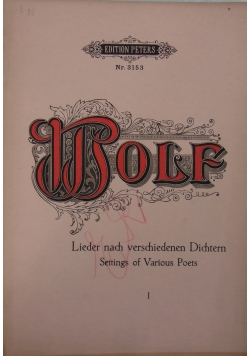 Lieder nach verschiedenen Dichtern, ok. 1926r.