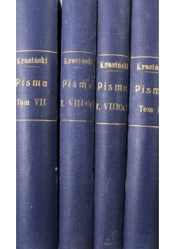 Pisma Zygmunta Krasińskiego 1912 r Tom 1 do 4