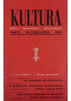 Kultura, nr. 7/322-8/323