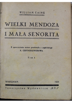 Wielki Mendoza I Mała Senorita 1928 r