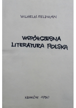 Współczesna literatura Polska 1930 r