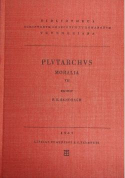 Plvtarchvs Moralia VII