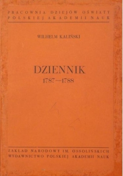 Dziennik 1787 - 1788