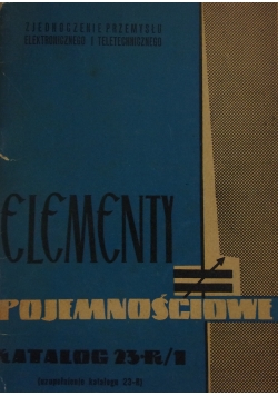 Elementy pojemnościowe