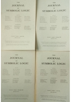 The Journal of Symbolic logic  Volume 54 tom 1 do 4