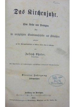 Das Kirchenjahr, 1875 r.