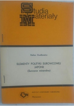 Elementy polityki surowcowej Japonii