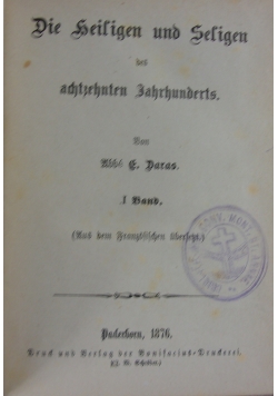 Die Heiligen und Seligen,1876r.