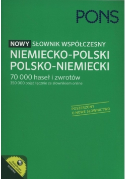 PONS Nowy słownik współczesny niemiecko-polski, polsko-niemiecki