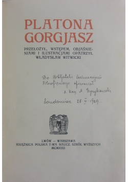 Gorgiasz, 1927 r.
