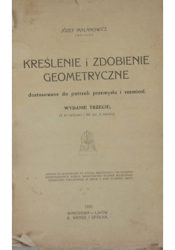 Kreślanie i Zdobienie Geometryczne 1912 r