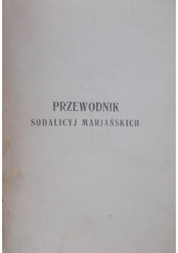Przewodnik Sodalicyj Marjańskich, 1925 r.