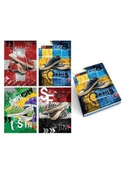 Brulion Marmar A4/80K kratka Sneakers (5szt)