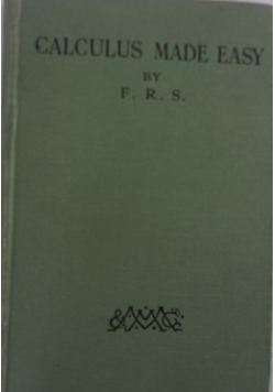 Calculus made easy,1914