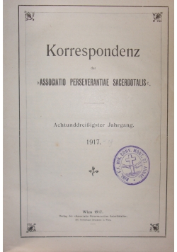 Korrespondenz,1917r.