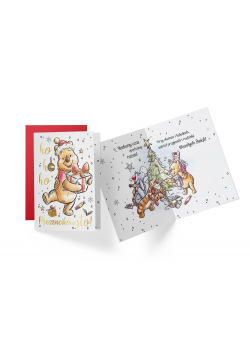 Karnet B6 DS-054 Boże Narodzenie Kubuś Puchatek