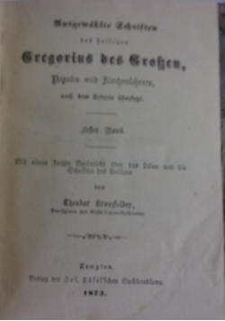 Ausgewalte Schriften, 1873 r.