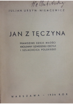 Jan z Tęczyna, 1936 r.
