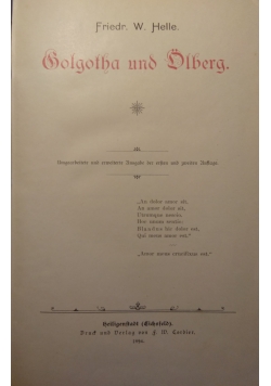Jesus Mesias, 1896 r.